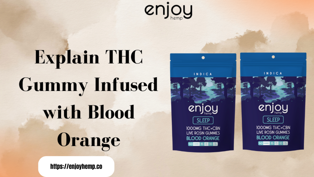 THC Gummy Infused with Blood Orange