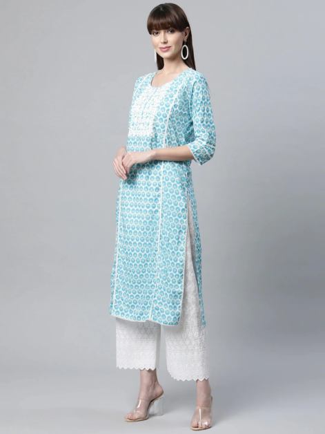 straight-style-cotton-fabric-white-and-blue-color-kurta