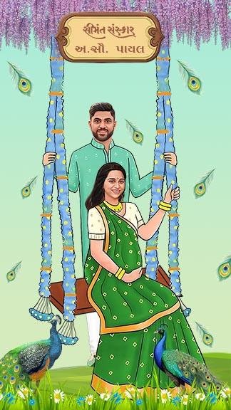 Invitation for Seemantham