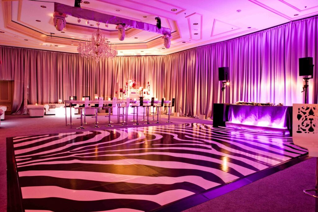 printed dance floor