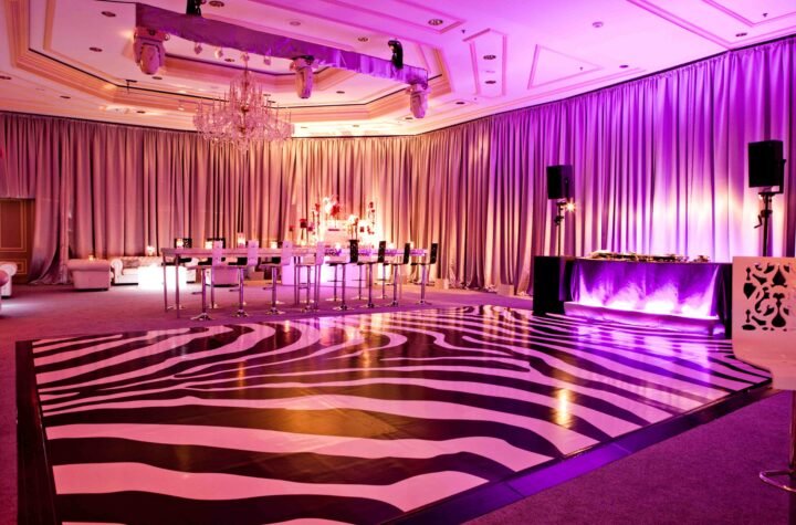 printed dance floor