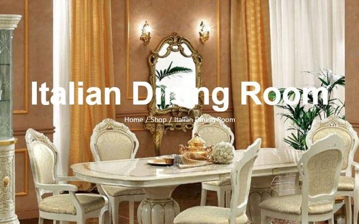 Italian dining table and chairs